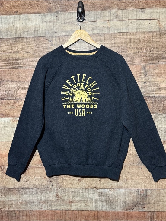 Fayettchill Tops - Fayettchill Goods For The Woods Sweatshirt Unisex Large* Bear USA Charcoal Crew